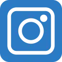 Logo de Instagram en colores azules